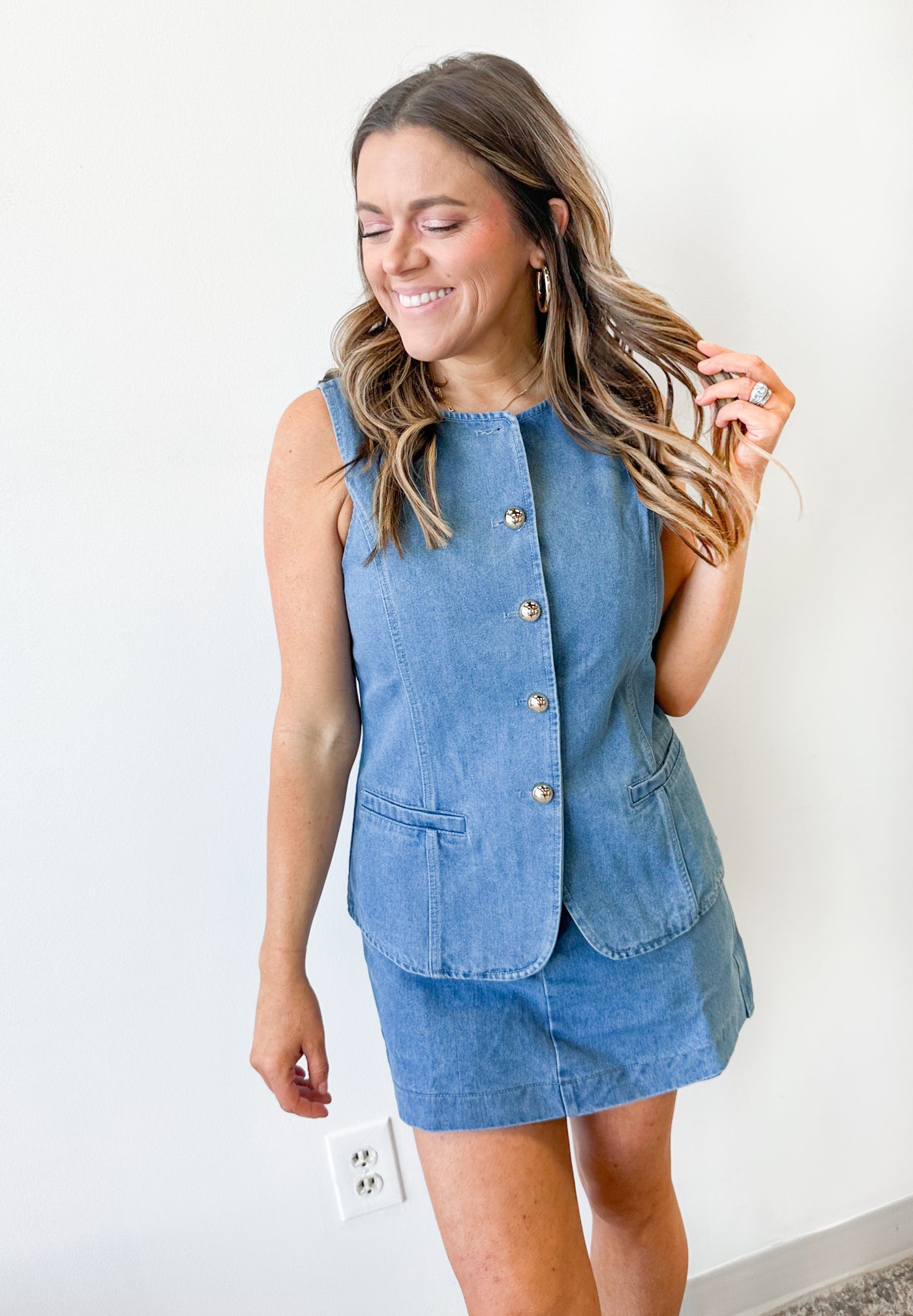 Lainey Denim Skort