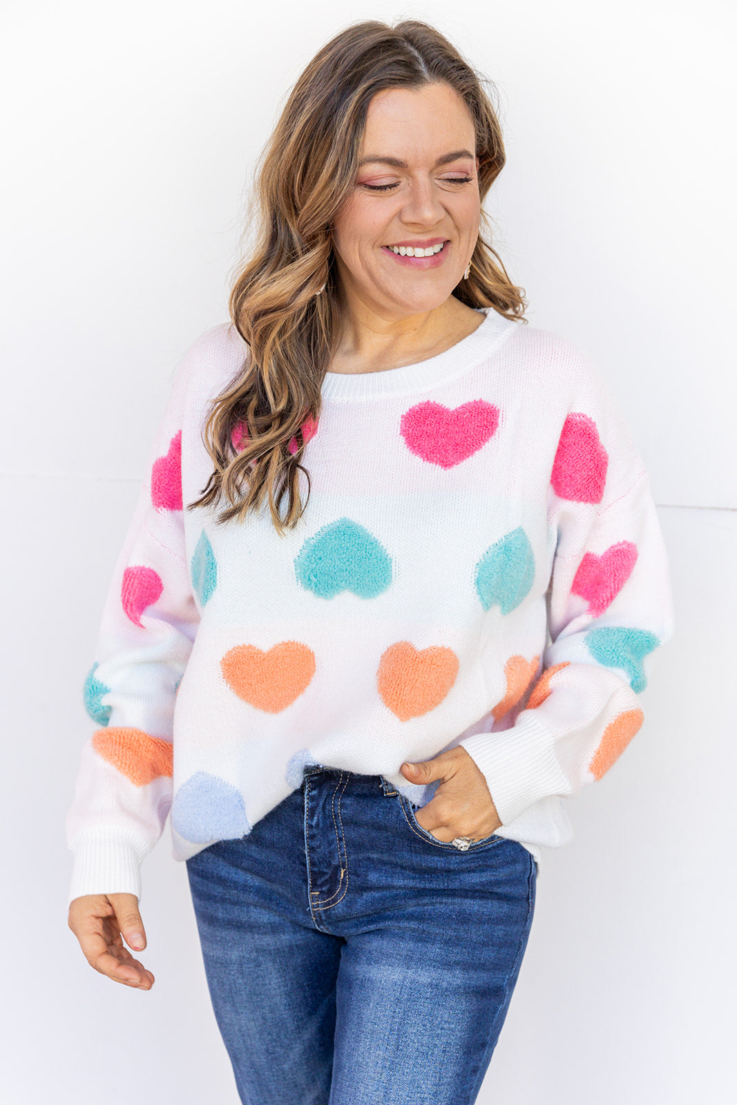 Sweet Like Candy Hearts Sweater