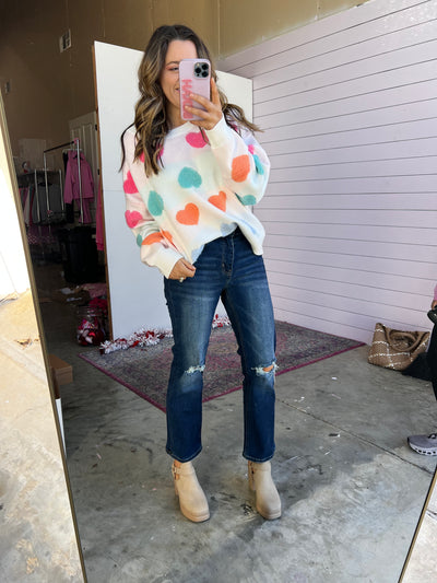 Sweet Like Candy Hearts Sweater