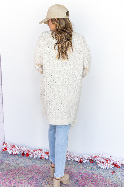 Popcorn Cardigan - Ivory