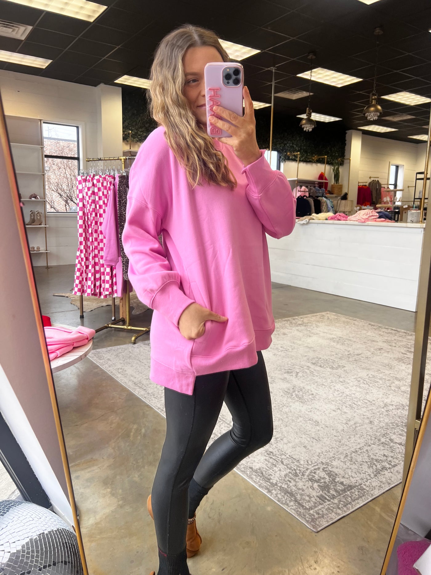 Frozen Solid pullover - Candy Pink