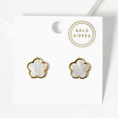 Flower Metal Stud Earrings