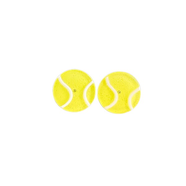 Glitter Tennis Ball Studs