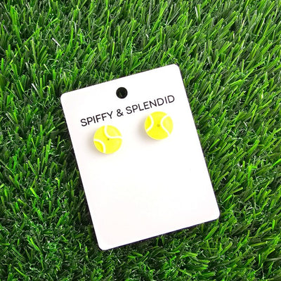 Glitter Tennis Ball Studs