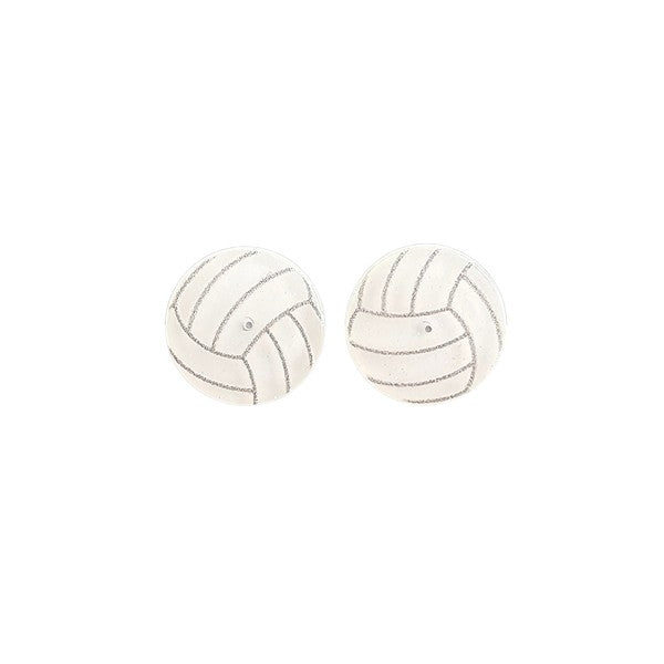 Glitter Volleyball Studs