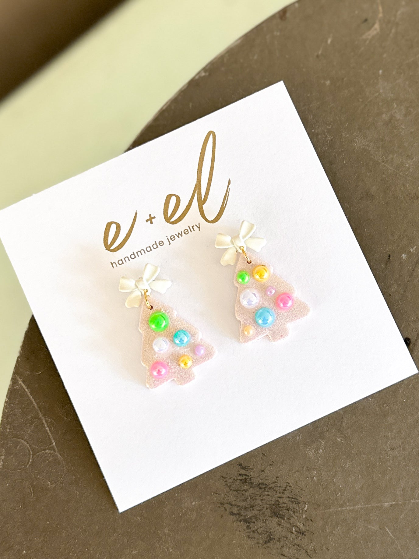 Pink Pearl Tree  Earring by EL