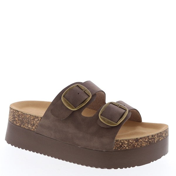 Delicate Platform Sandal- Mocha