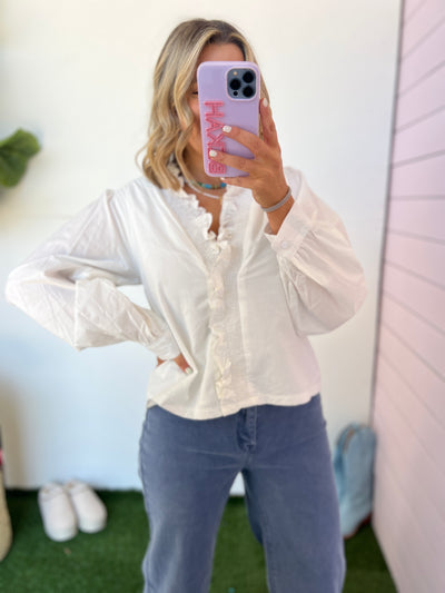 In the Air Blouse - White