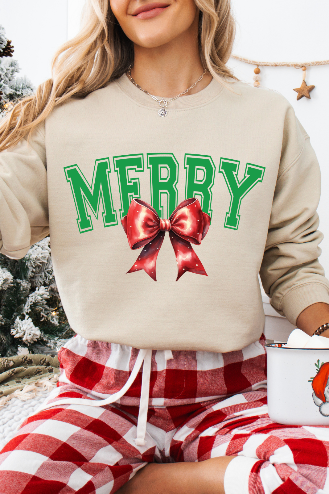 Merry with a Bow Sweatshirt