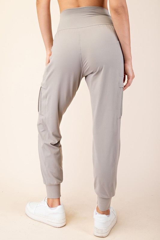 To The Finish Line Joggers - Stone Taupe