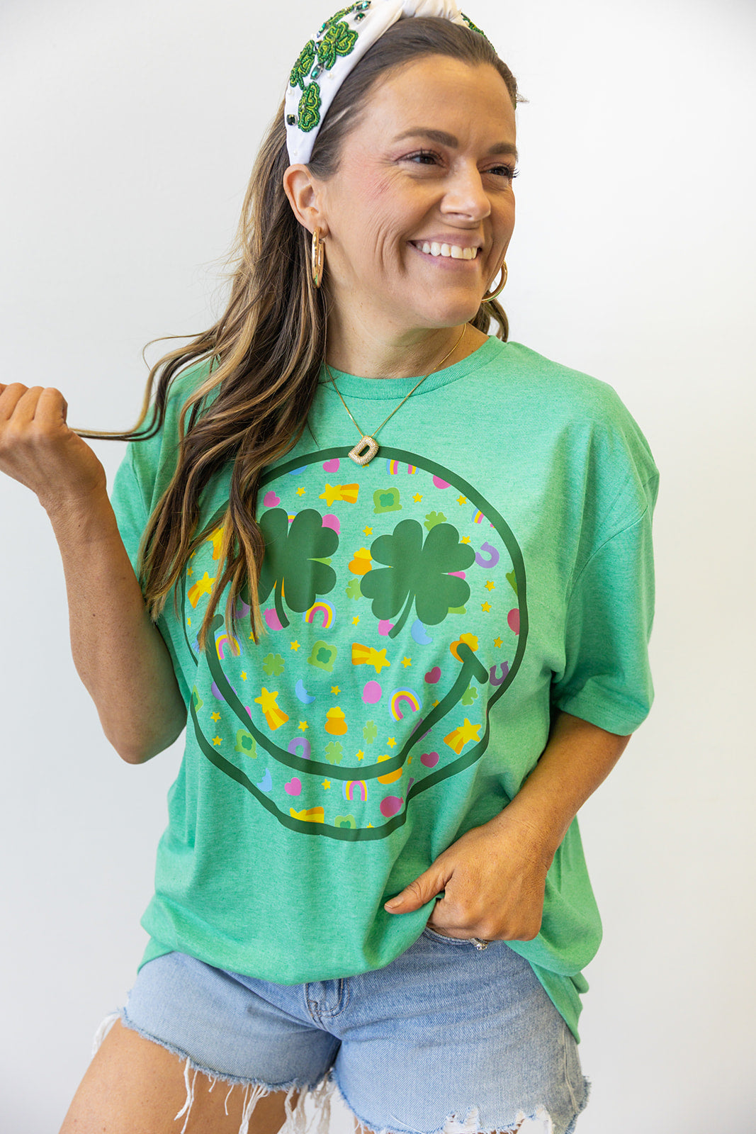 Feeling the Charm tshirt - Heather Irish Green