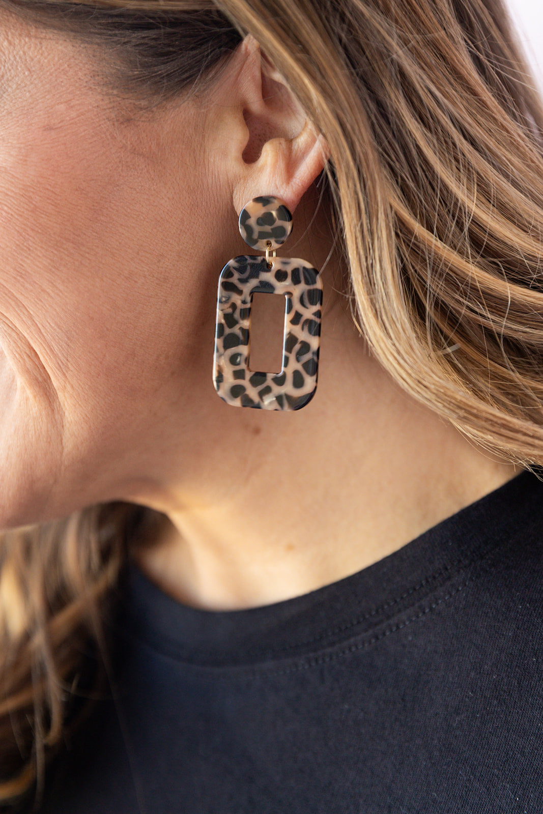 Margot Earrings - Cheetah