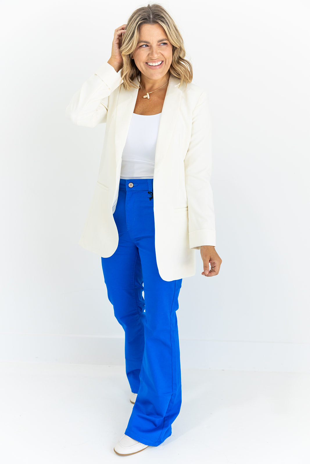 Boss Babe Blazer - Ivory