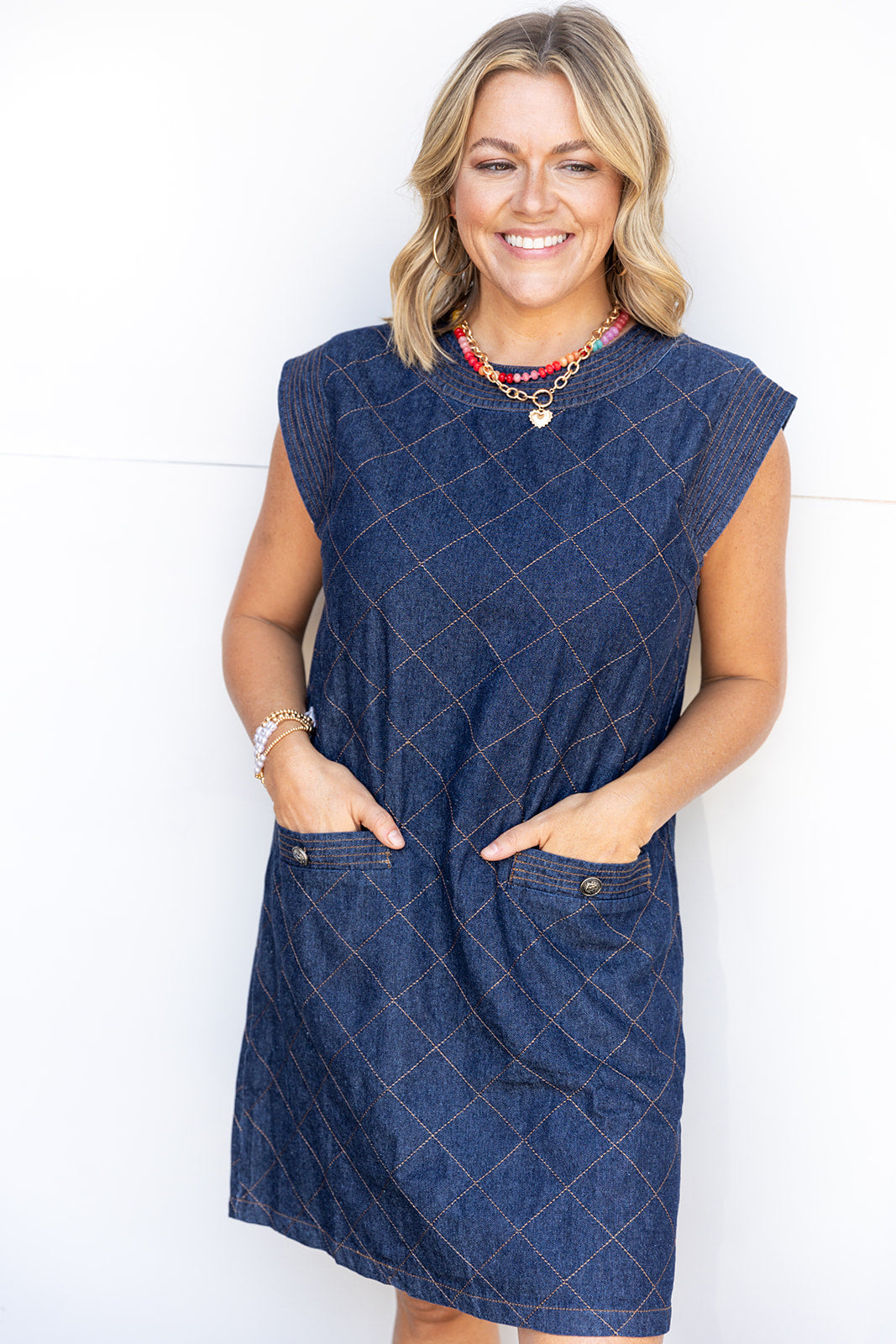 Down for anything denim Dress