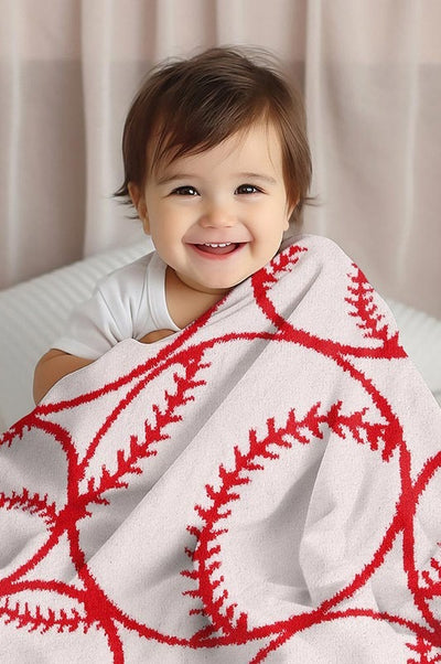 Kids Luxe baseball blanket