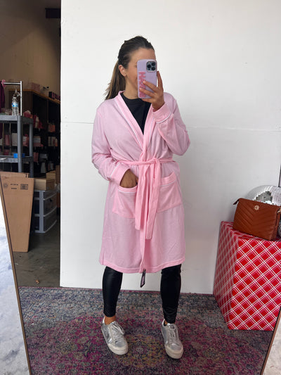 Pink Waffle Robe