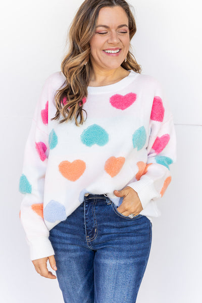 Sweet Like Candy Hearts Sweater