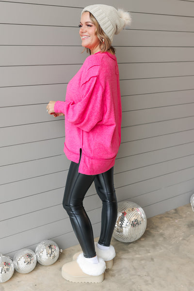 Glossy Faux Leather Leggings