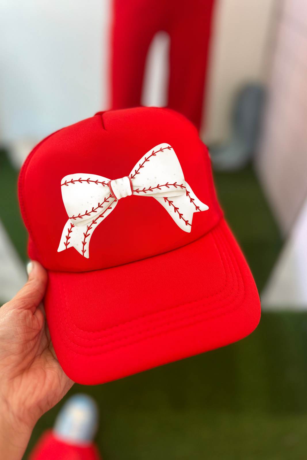 Baseball Bow Trucket Hat