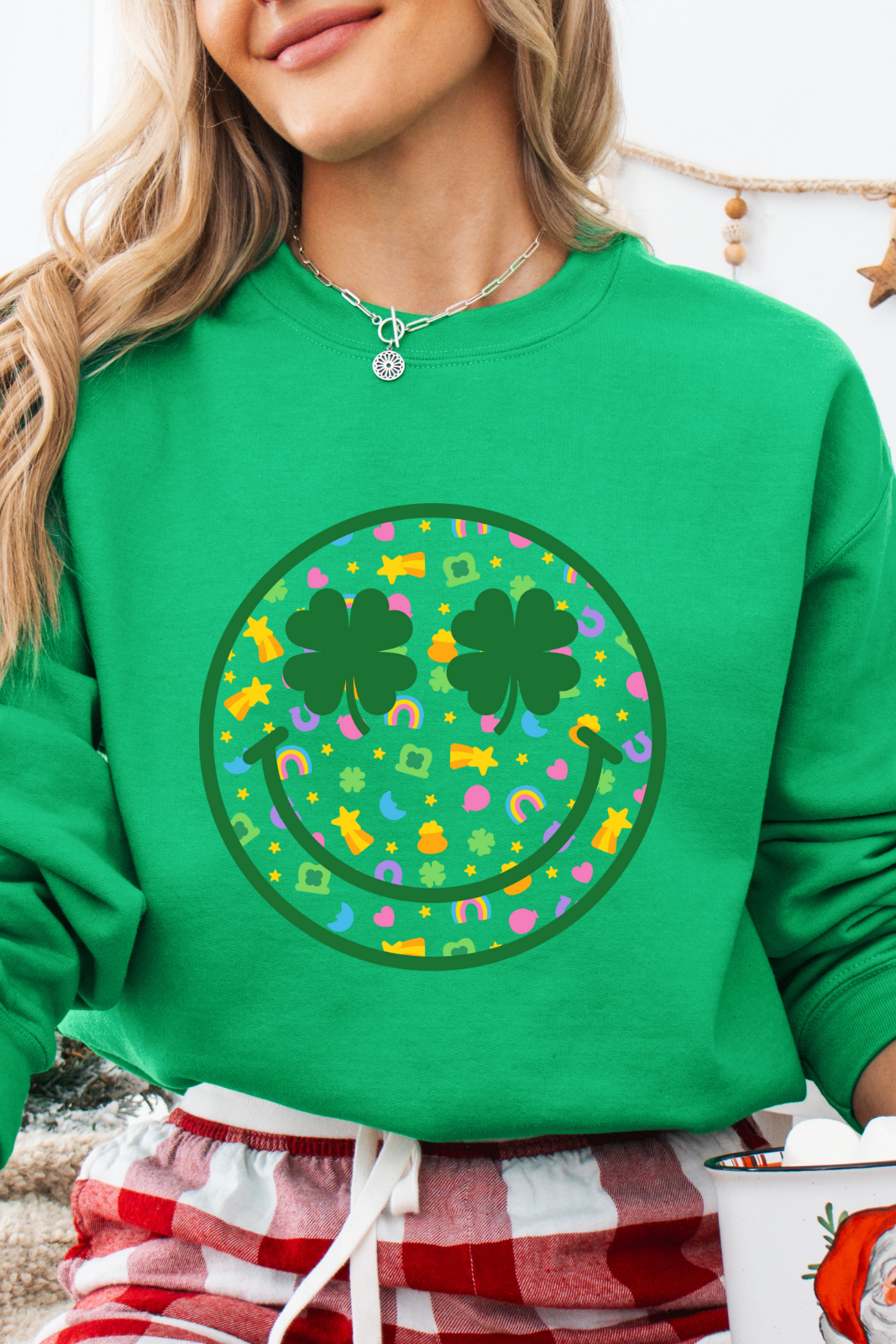 Feeling the Charm sweatshirt- Irish Green