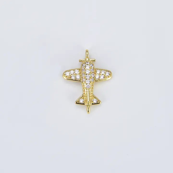 Airplane 18k Gold Filled Charm Connection