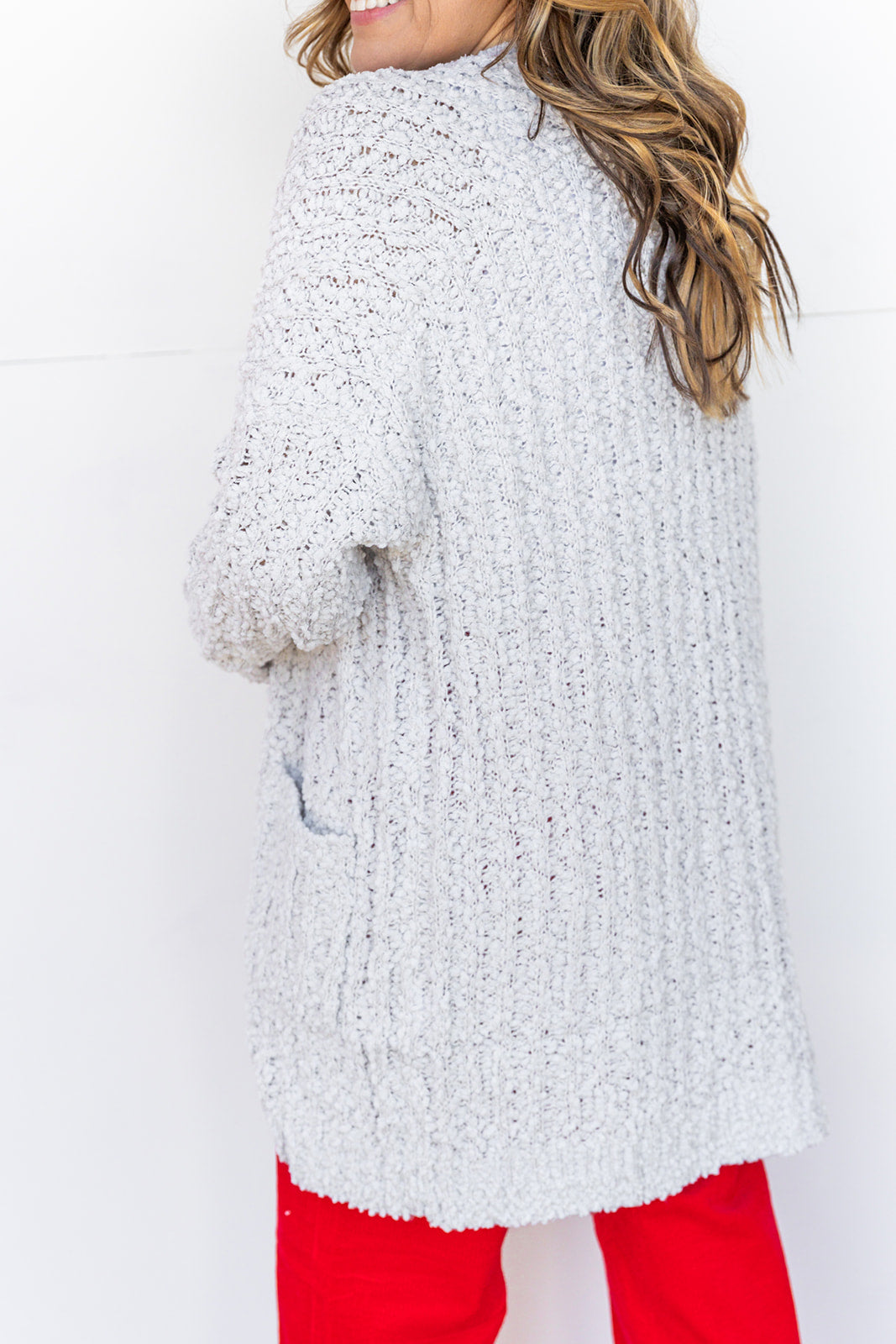 Popcorn Cardigan - Grey