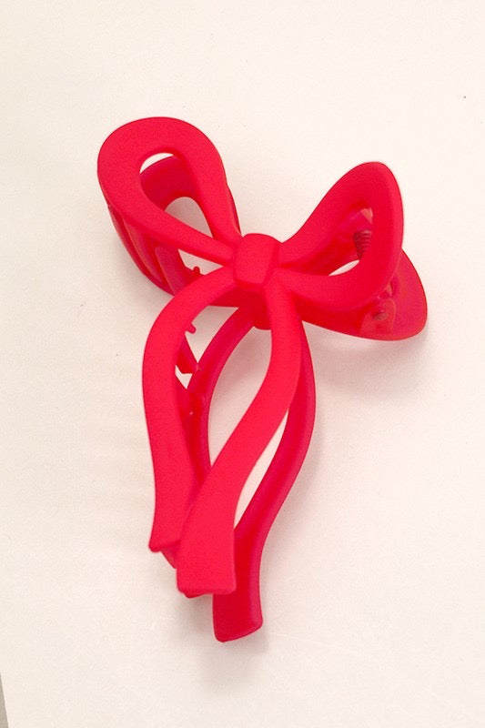 Girly Matte Bow Clip