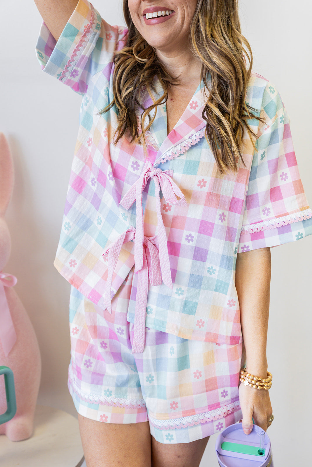 Pastel Daisy Pajama Set