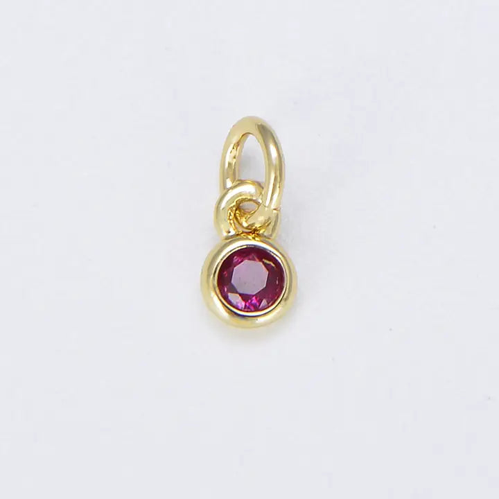 Dainty Birthstone Charm