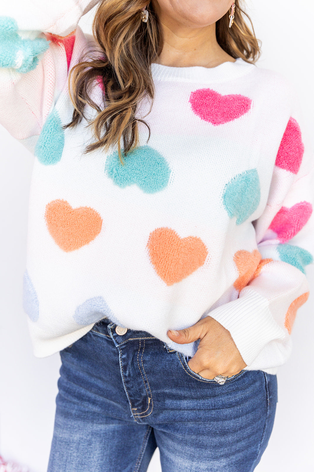 Sweet Like Candy Hearts Sweater