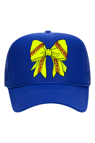 Softball Bow Trucker Hat