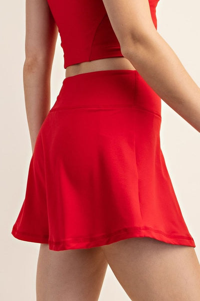 On The Court Butter Skort- Red