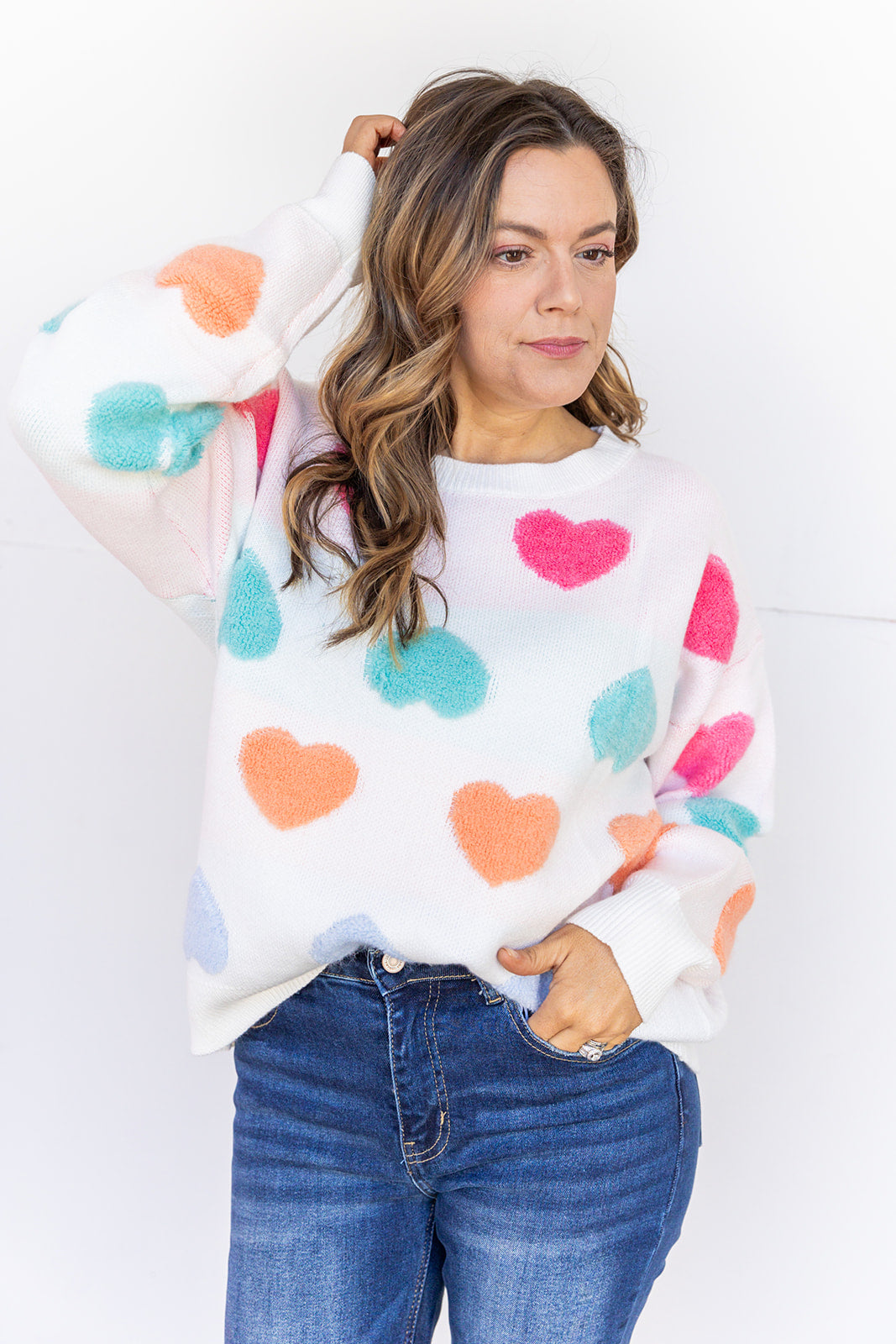 Sweet Like Candy Hearts Sweater