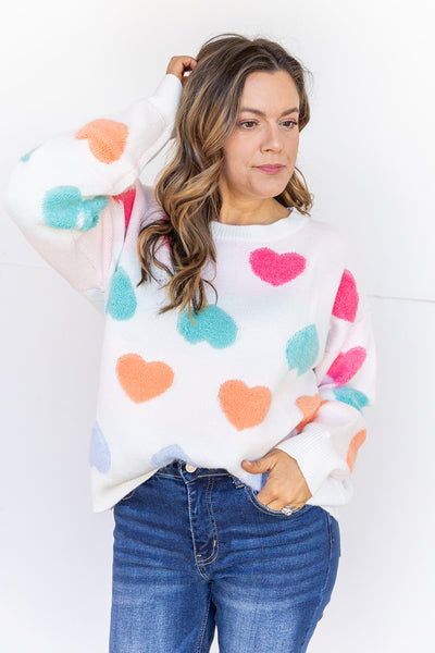 Sweet Like Candy Hearts Sweater