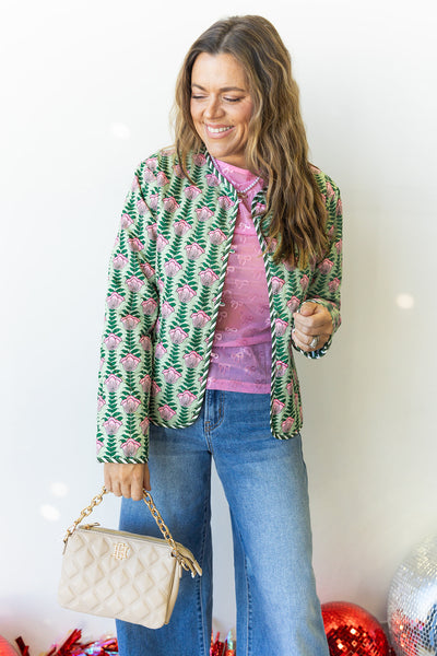 Flower power Quilted Jacket