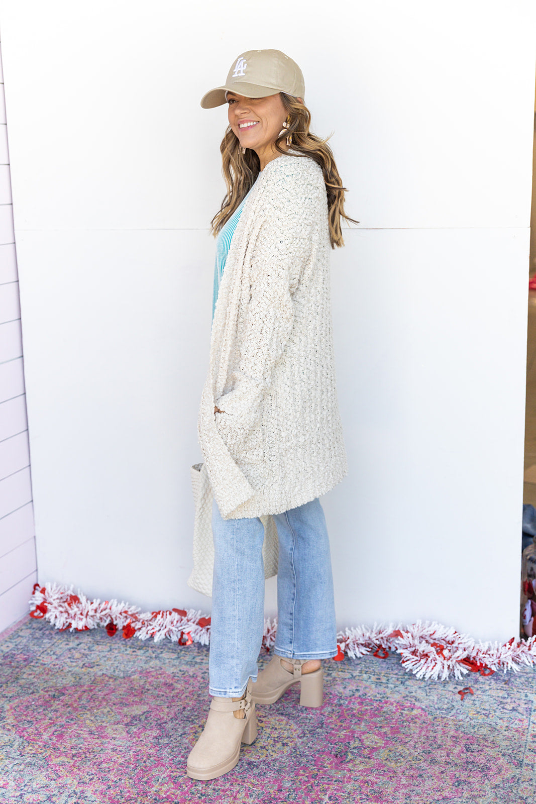 Popcorn Cardigan - Ivory