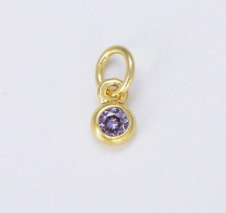 Dainty Birthstone Charm