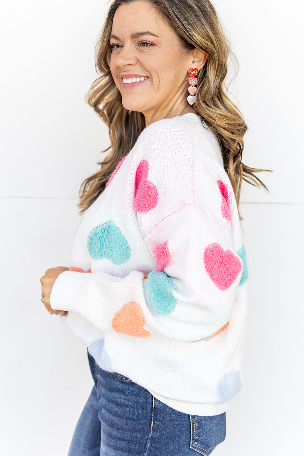 Sweet Like Candy Hearts Sweater