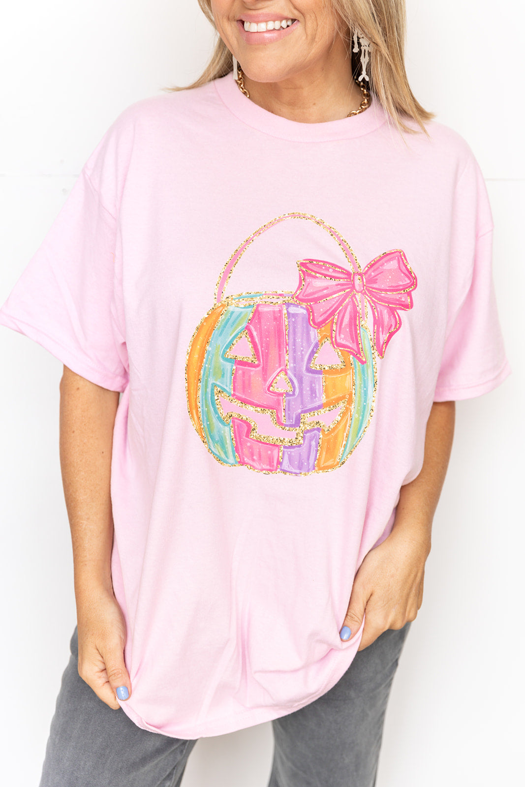 Pastel Pumpkin Bucket Tshirt