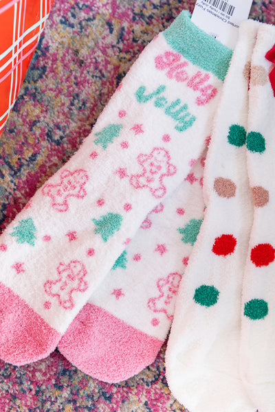 Assorted Christmas Fuzzy Sock