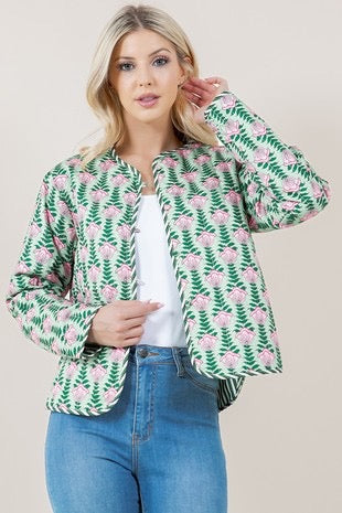 Flower power Quilted Jacket