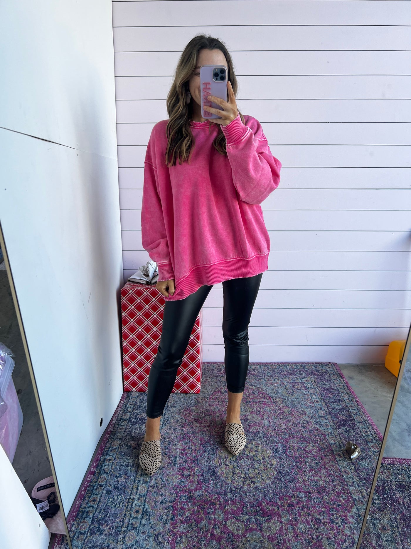 Over the Edge pullover - Fuschia ( pre order)