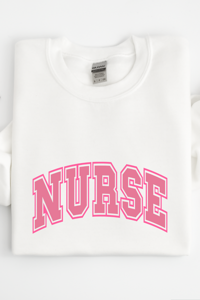 Nurse Block Sweatshirt - White