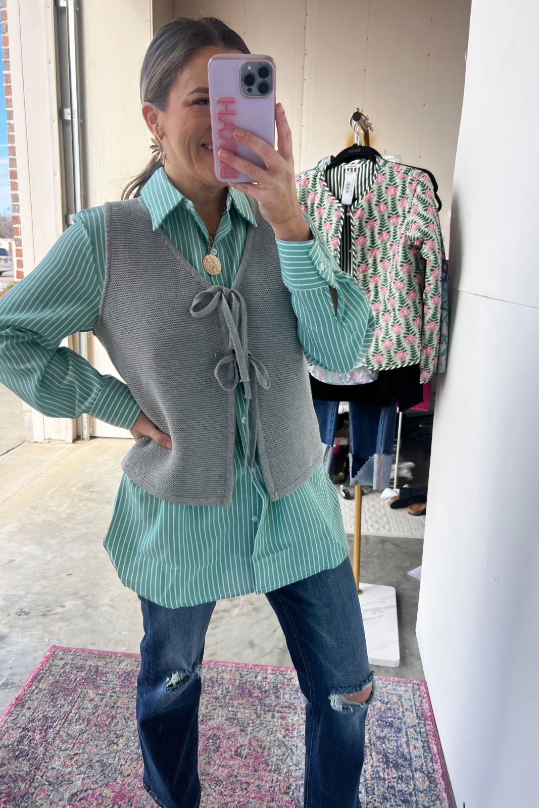 Mint chocolate Chip Blouse