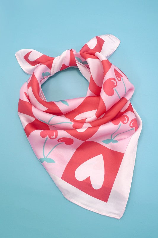 Liltte heart cherry scarf