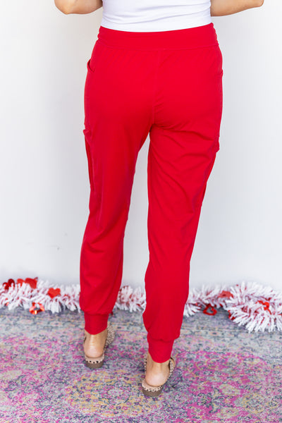 To The Finish Line Joggers - Red