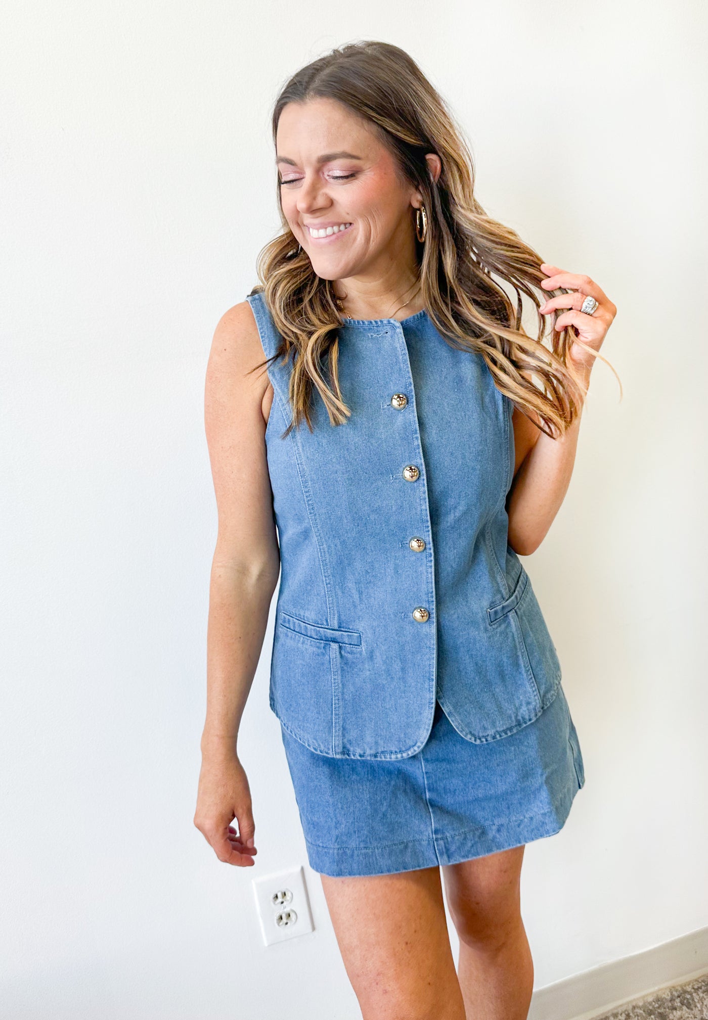 Lainey Denim Vest