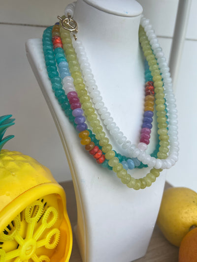 Summer Stone Beaded Necklace