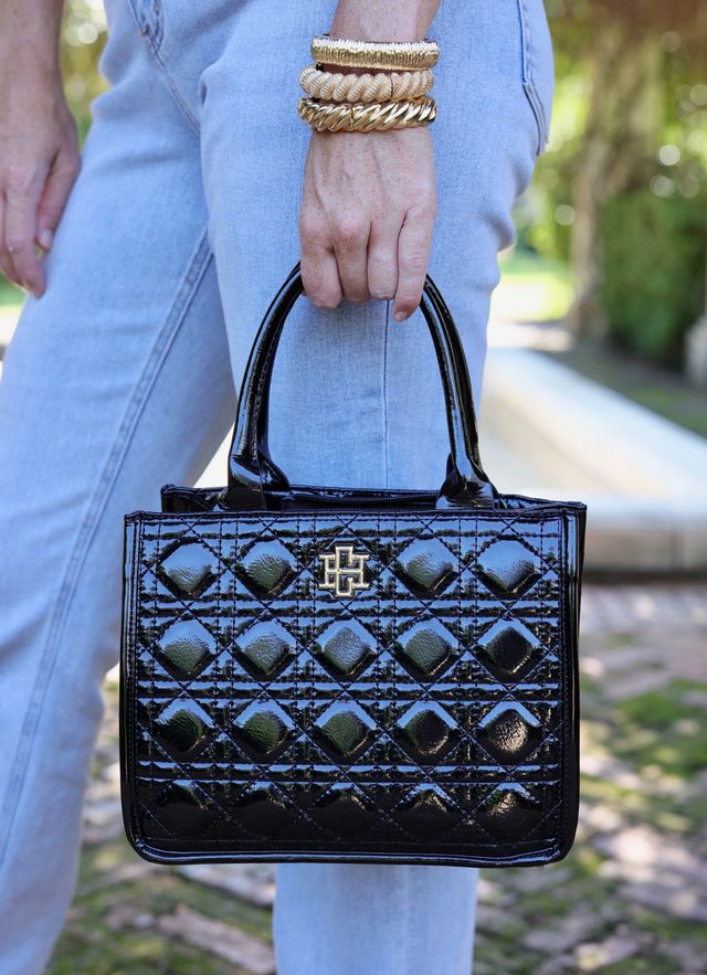 Ricky Mini Tote - Black Patent