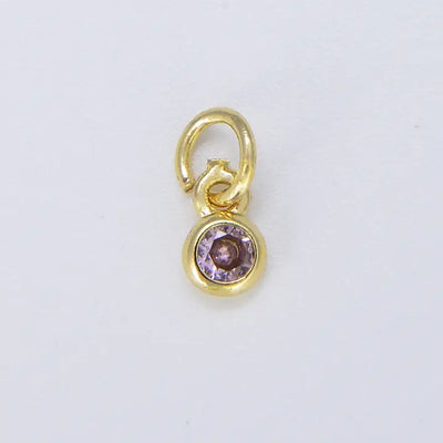 Dainty Birthstone Charm